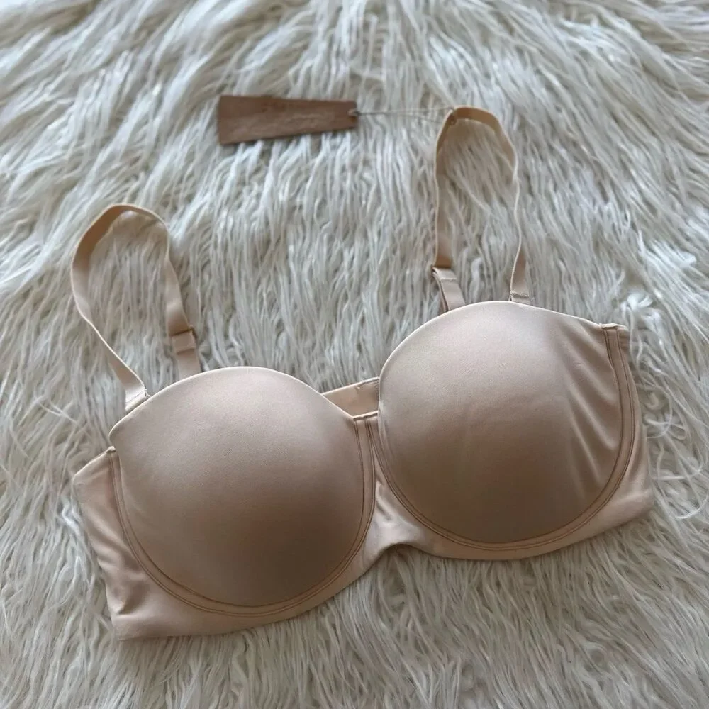 Skims Fits Everybody Strapless Bra Sand Size 38D - Picture 2 of 6